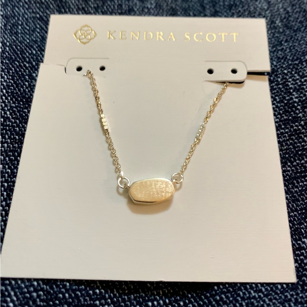 Kendra Scott Fern Necklace Silver Brand New